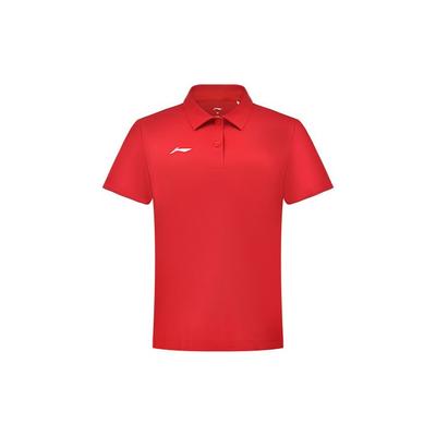Футболка-поло Li Ning National Team Glory Flag Quick-Dry, унисекс, красные рубашки-поло APLS229-3