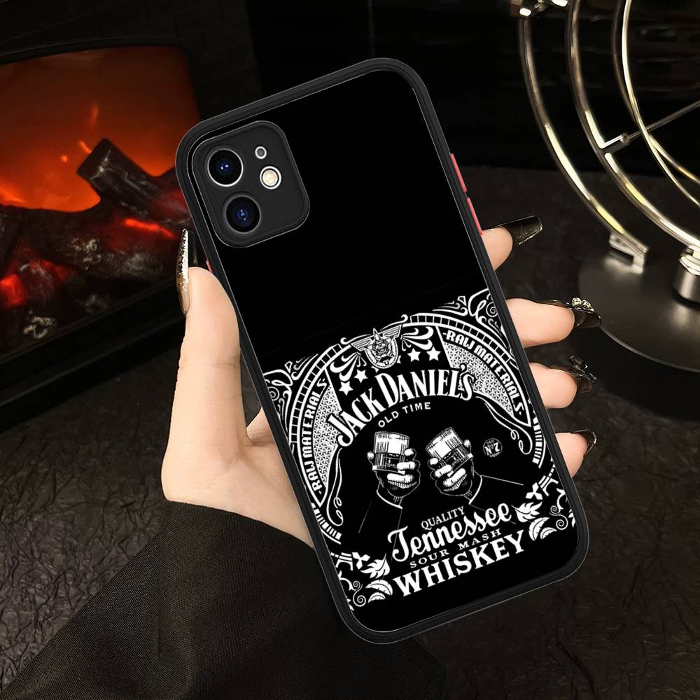 Classic Whiskey Logo J-Jack D-DanielS Phone Cases For IPhone 16 15 14 Plus 13 12 11 Pro Max Matte Oft Bumper Phone Cover