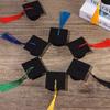 6Pcs Wine Bottle DIY Tassels Bachelor Cap Mini Graduation Hat Doctoral Cap Top Hat