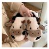 Slippers Mute Cute Little Cow Cotton Slippers Male Female Men's House Slippers Women's House Warm Slippers