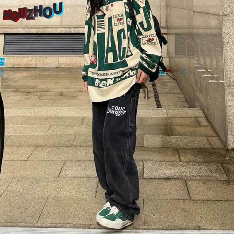 Женская винтажная свободная рубашка-поло свободного размера в стиле хип-хоп с лацканами в стиле Харадзюку для девочек