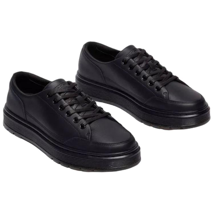 Доктор. Dr. Martens Brookline Кожаные Удобные Универсальные Низкие Повседневные Ботинки Унисекс Повседневная Обувь Черный 41542001