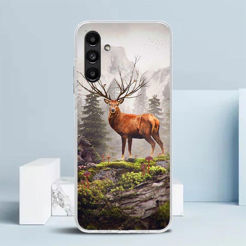 Deer Hunting Camo Phone Case For Samsung Galaxy A17 A37 A57 A16 A15 A14 A13 A56 A55 A54 A53 A36 A35 A34 A33 A26 A25 A24 A23 Gala