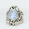 Rainbow Moonstone Gemstone Ring, Solid 925 Sterling Silver Ring, Handmade Designer Ring, Wedding Ring, Boho Jewelry