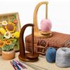 Wooden Yarn Holder Handmade Wool Yarn Winder Portable Yarn Ball Storage Rack Knitting Accessories