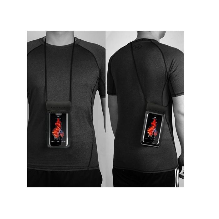 Housse submersible étanche - HAWEEL - Sharp Simple Smartphone 6 (2022) - Plage/piscine/plongée - Noir