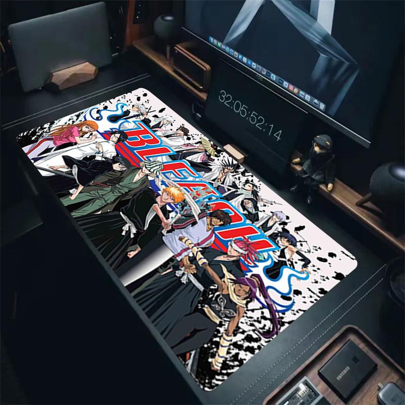 HD Anime Mousepad XXL Bleach Mouse Pad Kurosaki Ichigo Large Computer Mause Mat Rubber Manga Deskmat 40x90CM Big Laptop Mats