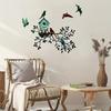 Metal Hanging Tree with Aviary - Outdoor Wall Art and Bird Pendant Decoration for Living Room, Unique Hanging Wall Art