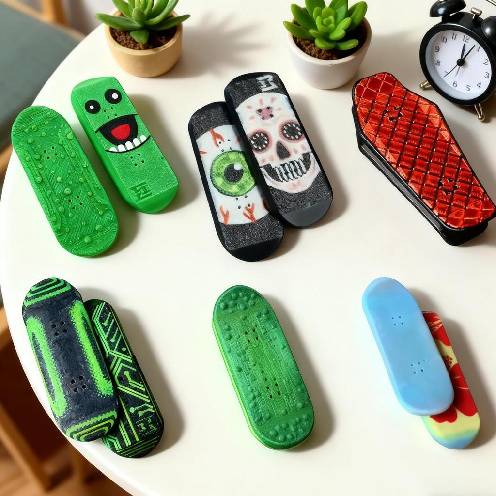Новинка Мини-скейтборды для пальцев Магнитная мини-дека Fidget Finger Skate Board для снятия стресса Подарок для мальчика Девочки Вечеринка Класс День рождения