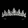 Alloy Electroplated Thick Silver Headband Type Bridal Crown Hair Accessories Wedding Accessories Children's Headbandv