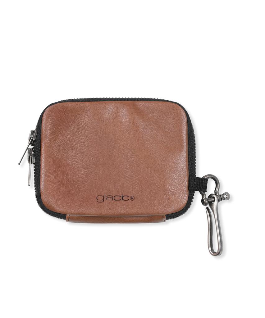Кожаный мешочек Glack Gb013 с неровной кончо (коричневый)