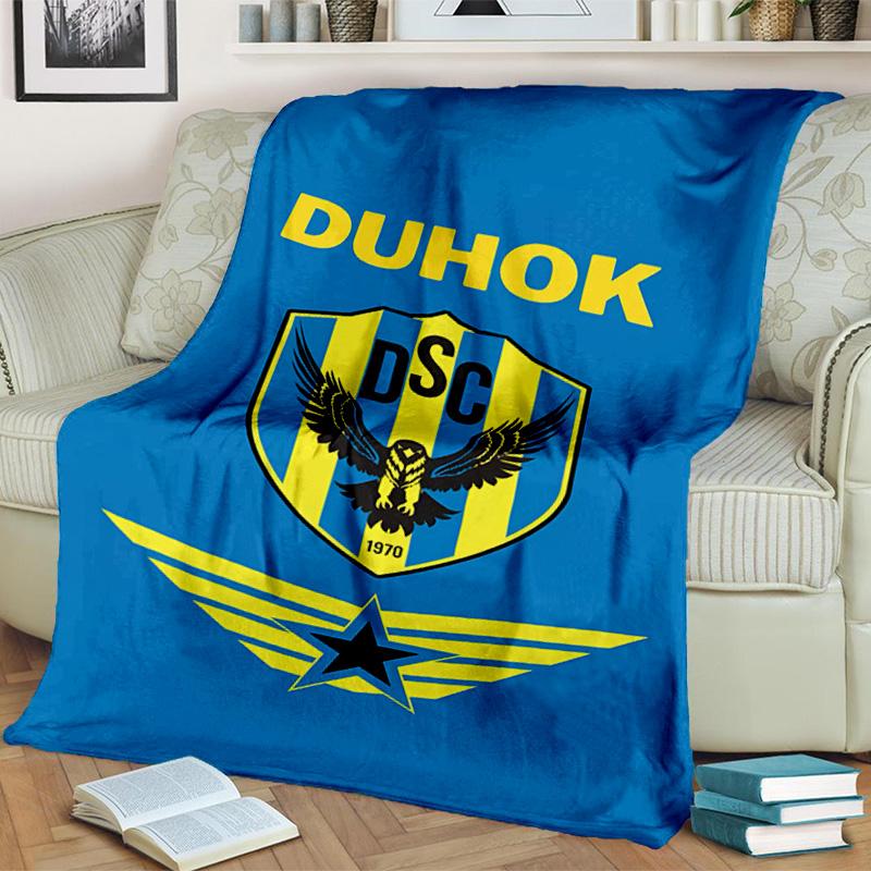Duhok Sports Club Emblem Blanket Suitable for Sofas, Beds, Offices, And Camping - Perfect Gift for Halloween Christmas
