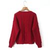 Women's Autumn and Winter Single-breasted Knitted Cardigans Solid Color Gentle Style Sweater Jacket Versatile