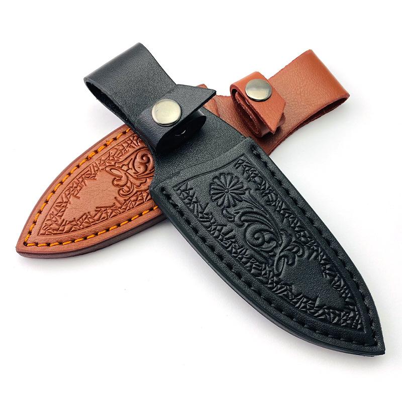 Ножны для ножа из натуральной кожи, ножны для ножа из коровьей кожи, небольшой прямой охотничий нож