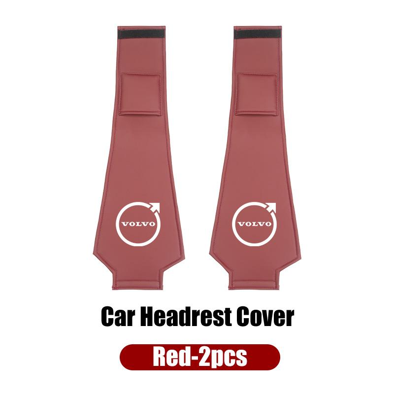 Car Stickers Leather Headrest Protective Cover Storage Bag For Volvo XC40 XC60 XC70 XC90 T6 V40 V60 V90 S60 S80 S90 OE8