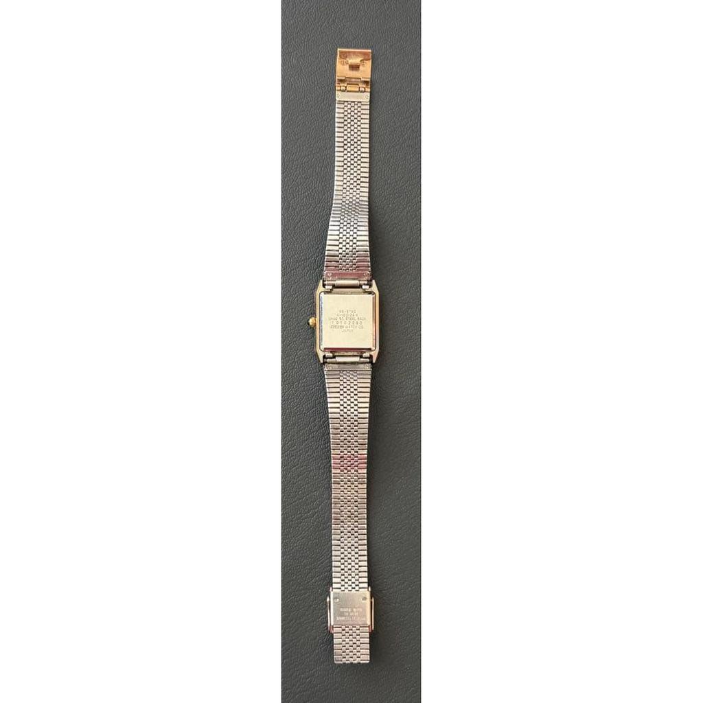 Б/у [Новая батарея] CITIZEN EXCEED Квадратный Прямоугольный Золотой