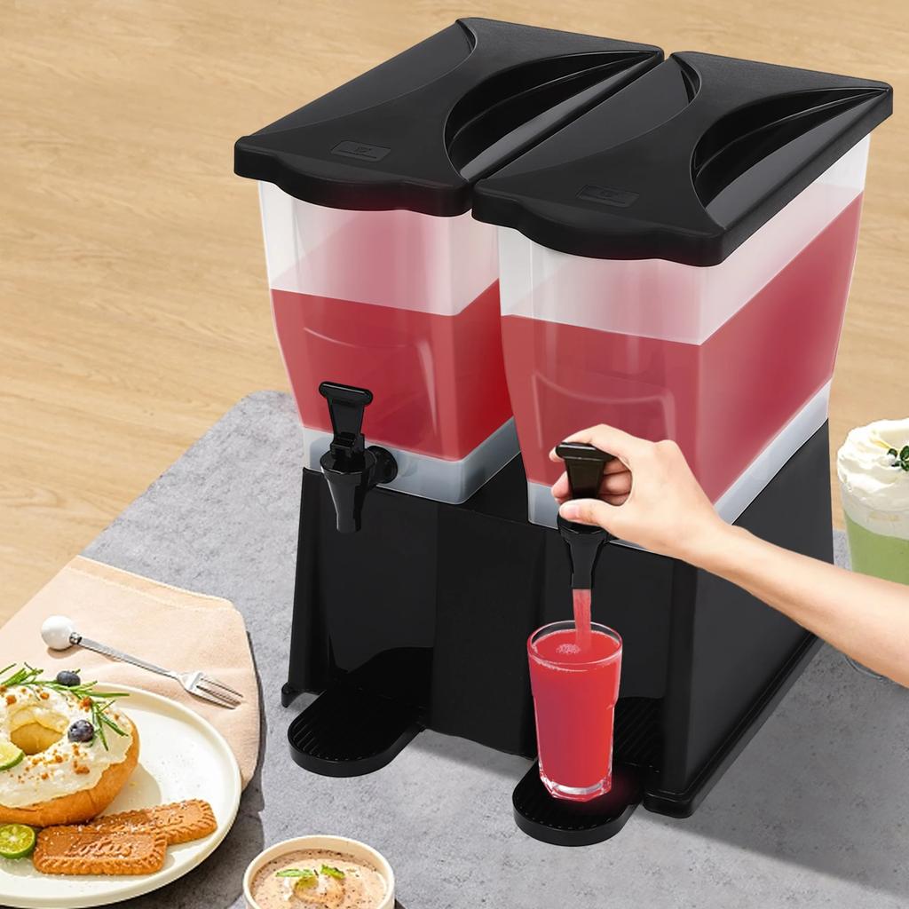 Food Grade 22L Juice Dispenser With Lids Bar Cafe Restaurant Use Large Capacity Plastic Drink Dispenser Coffee & Juice Container
