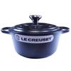 Горшок Le Creuset Cocotte Ronde Black 00 Creuset/Le Two-handed 21177-18см (Серебряная ручка) [Элемент]