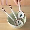 Kawaii Ceramic Soup Spoon Cute Hand Painted Coffee Dessert Long Handle Spoon