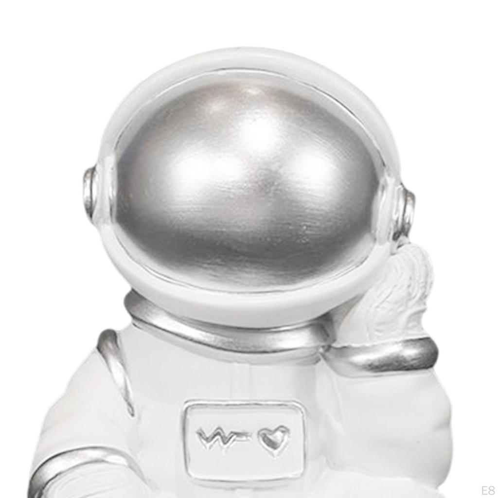 Modern Astronaut Statue Resin Figurine Outer for Man Sculpture Crafts Collectible Desktop