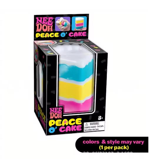 Schylling Needoh Nice Cube Сенсорный Nice-Sicle Снятие Стресса Мягкий Куб Против Тревоги Сжимаемый Объект Для Концентрации Популяция С СДВГ