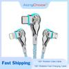 65 Вт зарядный кабель для Type-C Micro Lightning Super Charge Data Cable Нейлоновый кабель с вращением на 180° USB-кабель для быстрой зарядки