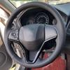 Для Honda City Jazz 2014 2015 HRV HR-V 2016 Vezel Искусственная кожа Чехол на руль автомобиля Противоскользящие Автоаксессуары