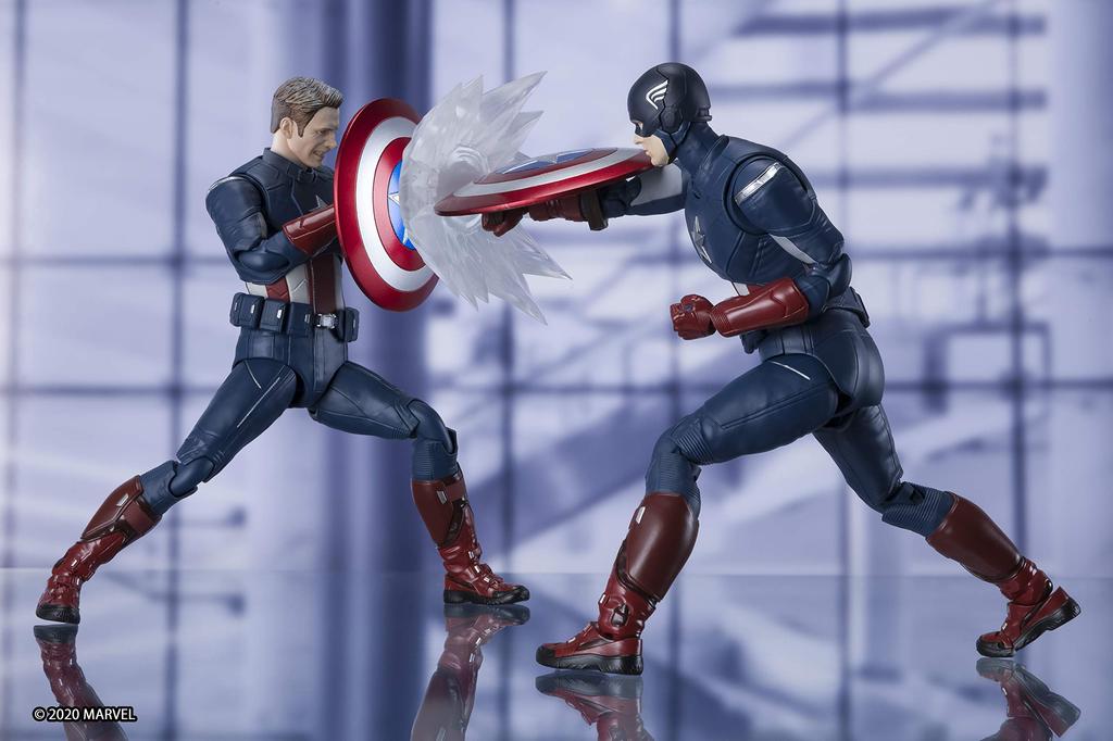TAMASHII NATIONS S.H.Figuarts Captain America - CAP VS. CAP EDITION - (Avengers: Endgame)