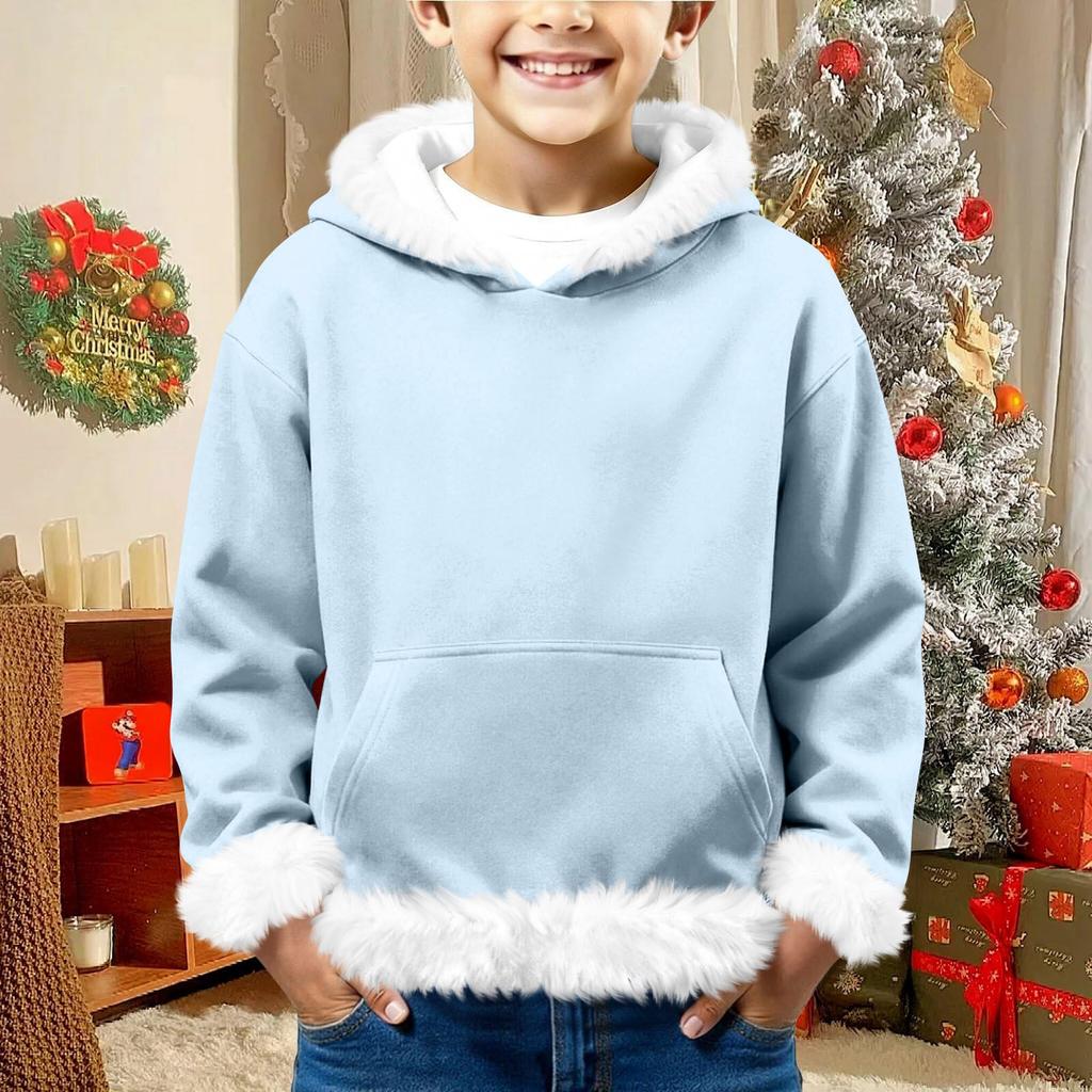 Children's Sweatshirt Girls Boys Long Sleeve Lightweight Casual Hoodie Loose Comfortable Sweatshirt