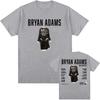 BRYAN ADAMS ROLL WITH THE PUNCHES TOUR 2025 Футболка с коротким рукавом Хлопок Однотонная футболка Унисекс Одежда Летняя Унисекс Уличная одежда Мужская