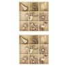 54 Mini Wooden Christmas Decorations