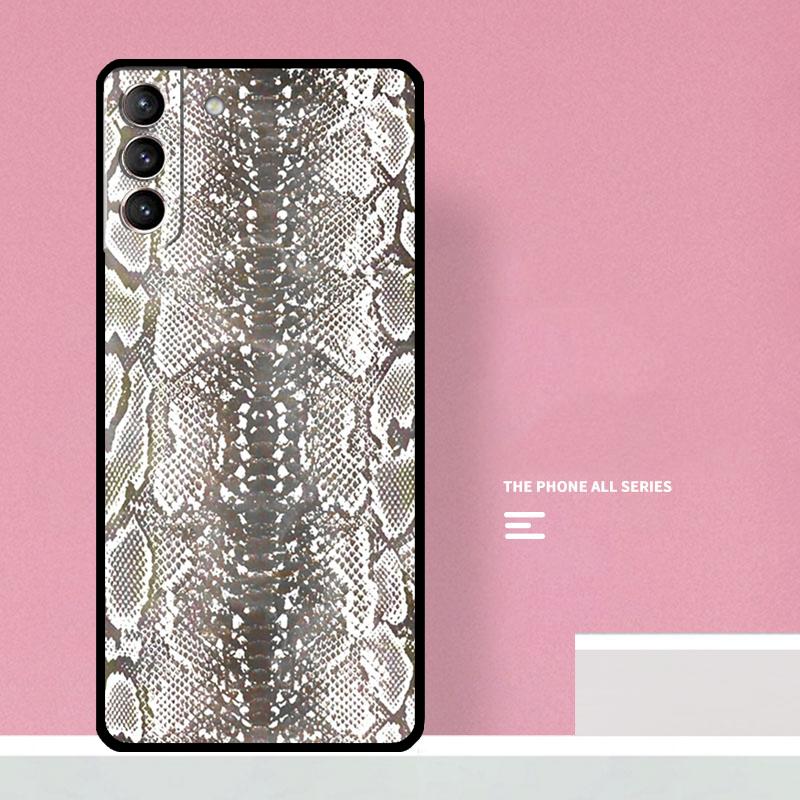 Чехол для телефона с принтом под змеиную кожу Для Samsung Galaxy S26 S23 Ultra S20 S21 S22 S24 S25 Plus S10 S25 FE Чехол Coque
