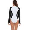 Surf Long Sleeve Swimsuit Rash Guard Swimwear Women Zipper One Piece Bathing Swimming Suit