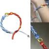 Модный красно-синий браслет ручной работы, вдохновленный аниме, браслет дружбы, аксессуар, символизирующий глубокие связи