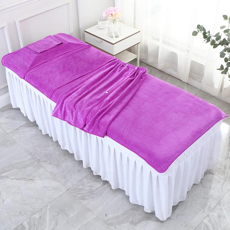 5Pcs/Set Aesthetic Clinic Sauna Nano-velvet SPA Towel Beauty Salon Bath Hair Towels Strong Absorbent Turban Bed Towel