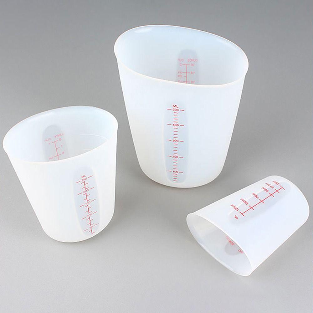 1Pcs DIY Gypsum Plaster Silicone Measuring Cup Handmade Milk Cup For Jewelry Making Baking Tool