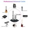 Sovvid Guitar 10 Инструментальный кабель для электрогитары и кабель для усилителя, Футы, Гитары, Бас-гитары, Клавишные, Прямой штекер 1/4 дюйма, Соединение,