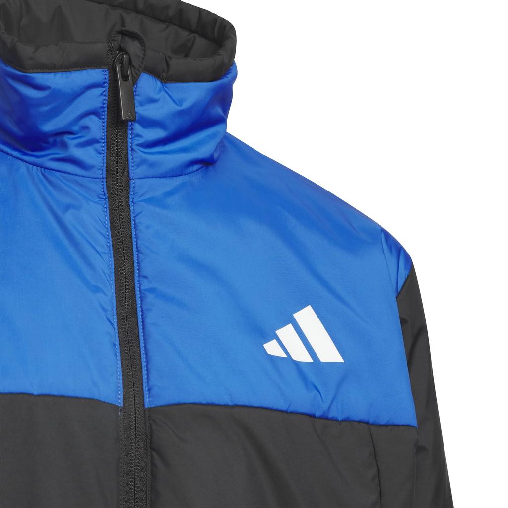 Детская куртка Adidas Essentials с утеплителем, королевский синий, размер 130, унисекс, VD376, Черный/Яркий (KA1338),