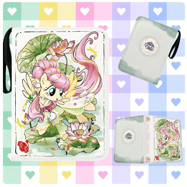 My Little Pony 400 шт./900 шт. Альбом-книга для карт Папка 4/9 ячеек для карт Коллекции Молния Двойной карман Молния Держатель-альбом для карт