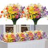 Colorful Artificial Flowers UV Resistant Chrysanthemum Small Daisy  Home in/Outdoor Garden Decor
