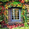 2026 New Artificial Sunflower Vine Fake Flower Rattan for Wedding Christmas Decoration Yellow Sunflower Garland Home Decor