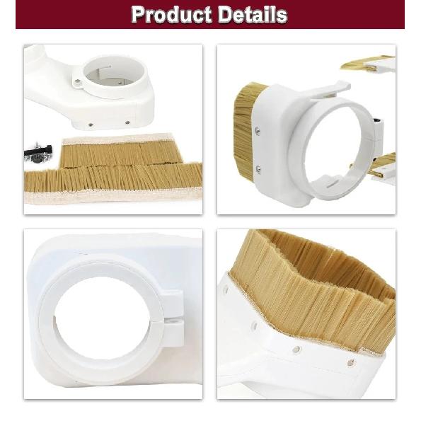CNC-Spindle Dust Shoe Collector 70mm 75mm 80mm 85mm 90mm 100mm Dust Boot Cleaner for Spindle Motor Router Machine Cover