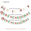 Merry Christmas Banner Reusable Wooden DIY Letter Flag Christmas Party Gift Banner Christmas Themed Banner Merry Decoration