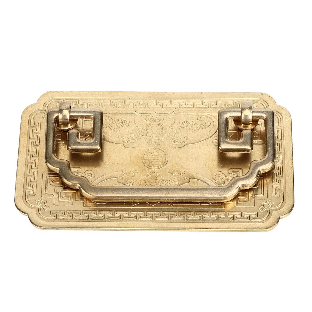 Античная ручка ящика Четырехугольная ручка-летучая мышь Античная китайская ретро Ручки ящика с 2 винтами для дверцы шкафа