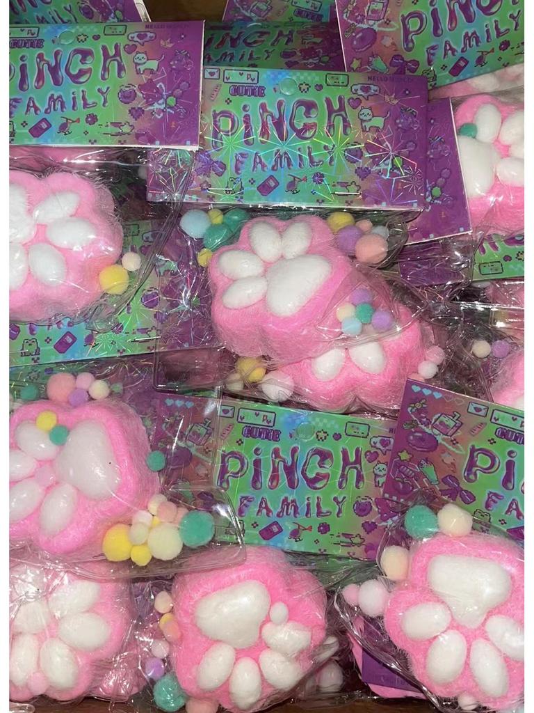 Ультрамягкая плюшевая сумка-слепка «Кошачий коготь»: Музыкальная декомпрессионная игрушка и сжимаемый артефакт из ПВХ