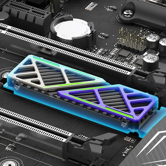 SSD Охлаждение твердотельного накопителя 2280 Радиатор Быстрый M2 2280 NVMe Жесткий диск Алюминий