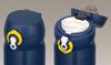 Thermos Water Vacuum Insulated Portable Open Navy Bottle, Mug, One-Touch Type, 0.4L, Yellow, JNL-402 NV-Y