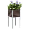 VidaXL Brown Planter 45x45x88 Cm Steel, Outdoor Planter, Flower Box, Tomato Planter, Terrace Planter, Container 4008965