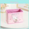 Складной настольный органайзер из ПУ с принтом Hello Kitty и Melody для хранения офисных принадлежностей