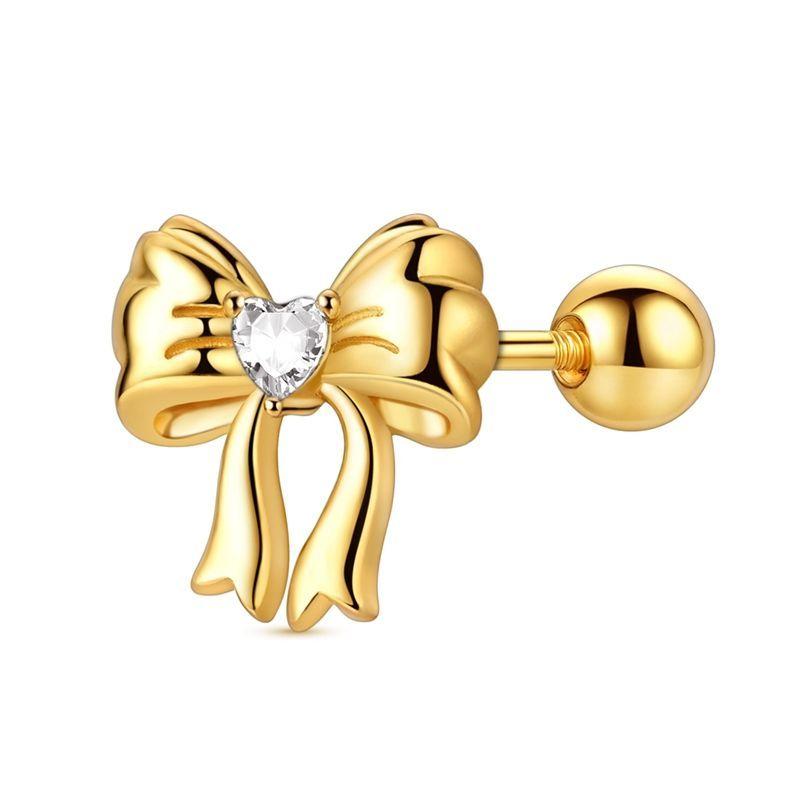925 Silver Charms Colorful Bow Set Earrings Ring Beads Pendant for Women Bracelets Necklaces DIY Jewelry Gift